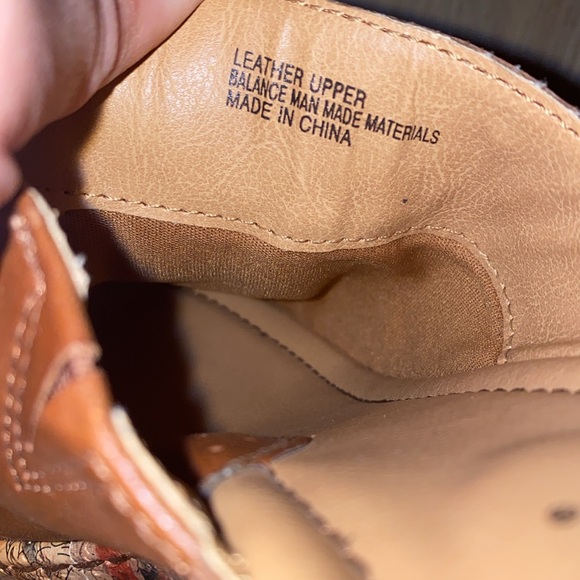 BOC Born Concept Floral Wedge Brown Leather Cork Slip On Heel size 9 - Picture 9 of 10